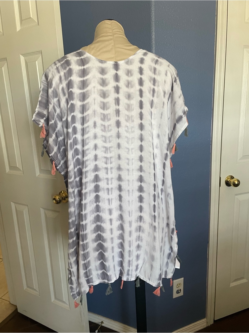 Tie Dye Boho Swim Pullover - Picture 8 of 13